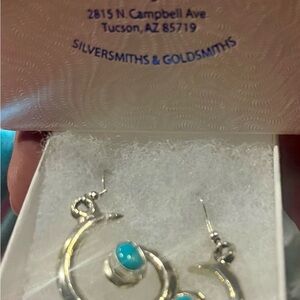 Turquoise Silver Earrings
